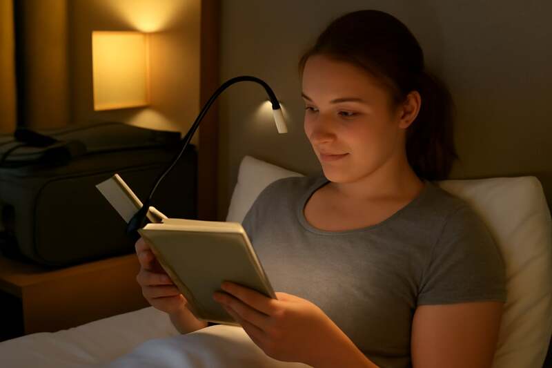 Oplaadbare Leeslamp – Perfect voor Reizen & Bed