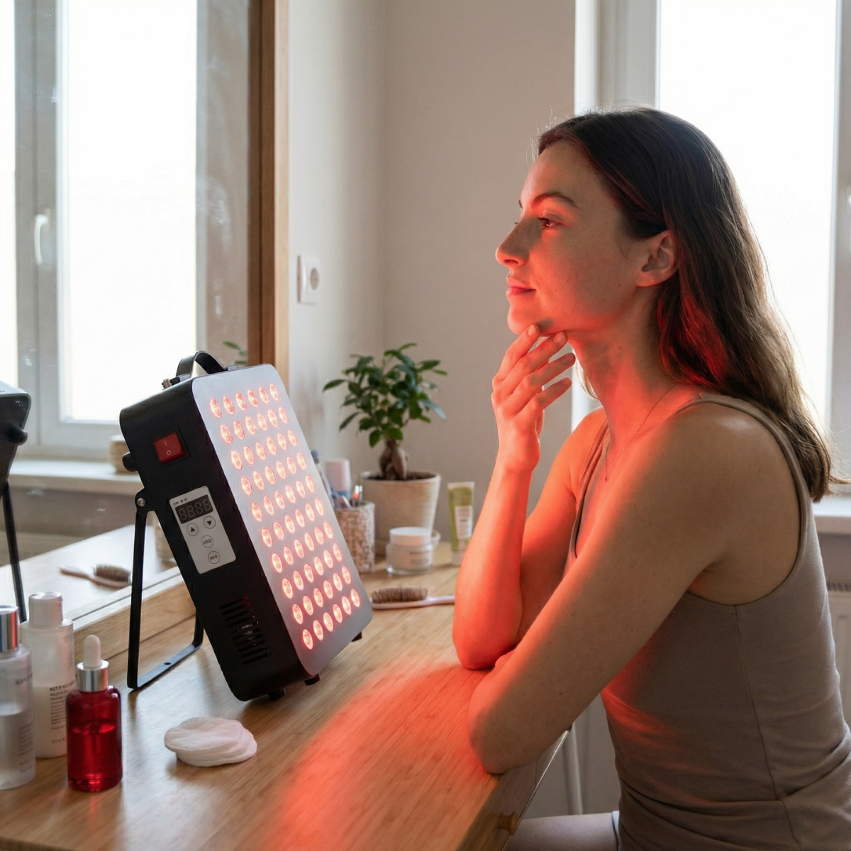 Collageen stimuleren: rood licht voor huidverbetering