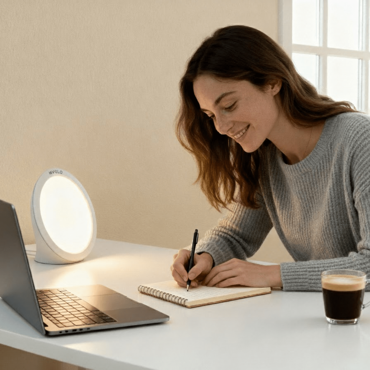 Lucent Rise: de compacte daglichtlamp voor betere ochtenden - Mvolo