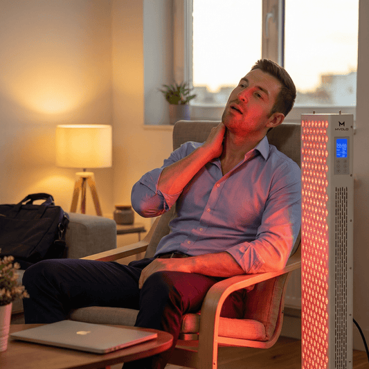 Roodlichttherapie bij stress: hoe infraroodwarmte en avondverlichting je helpen om natuurlijk uit te schakelen - Mvolo