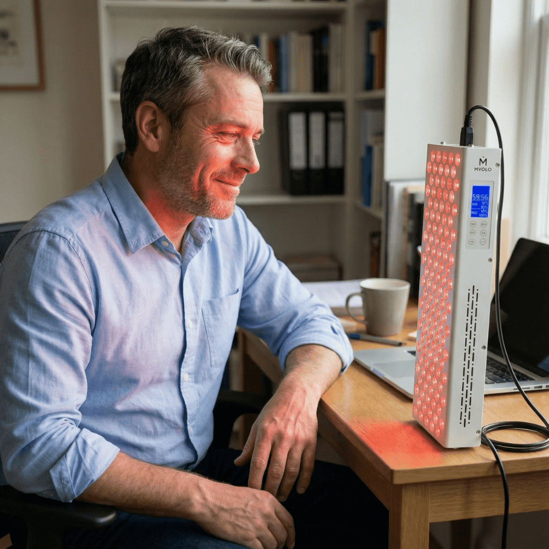 Roodlichttherapie bij stress: hoe infraroodwarmte en avondverlichting je helpen om natuurlijk uit te schakelen - Mvolo