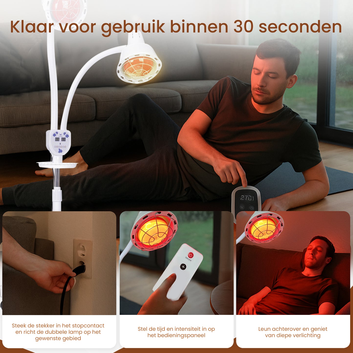 Dubbele infrarood lamp
