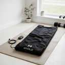 Mvolo Infrarood Sauna Deken biedt diepe ontspanning, ontgifting & pijnverlichting thuis in 30–60 min, veilig en draagbaar.