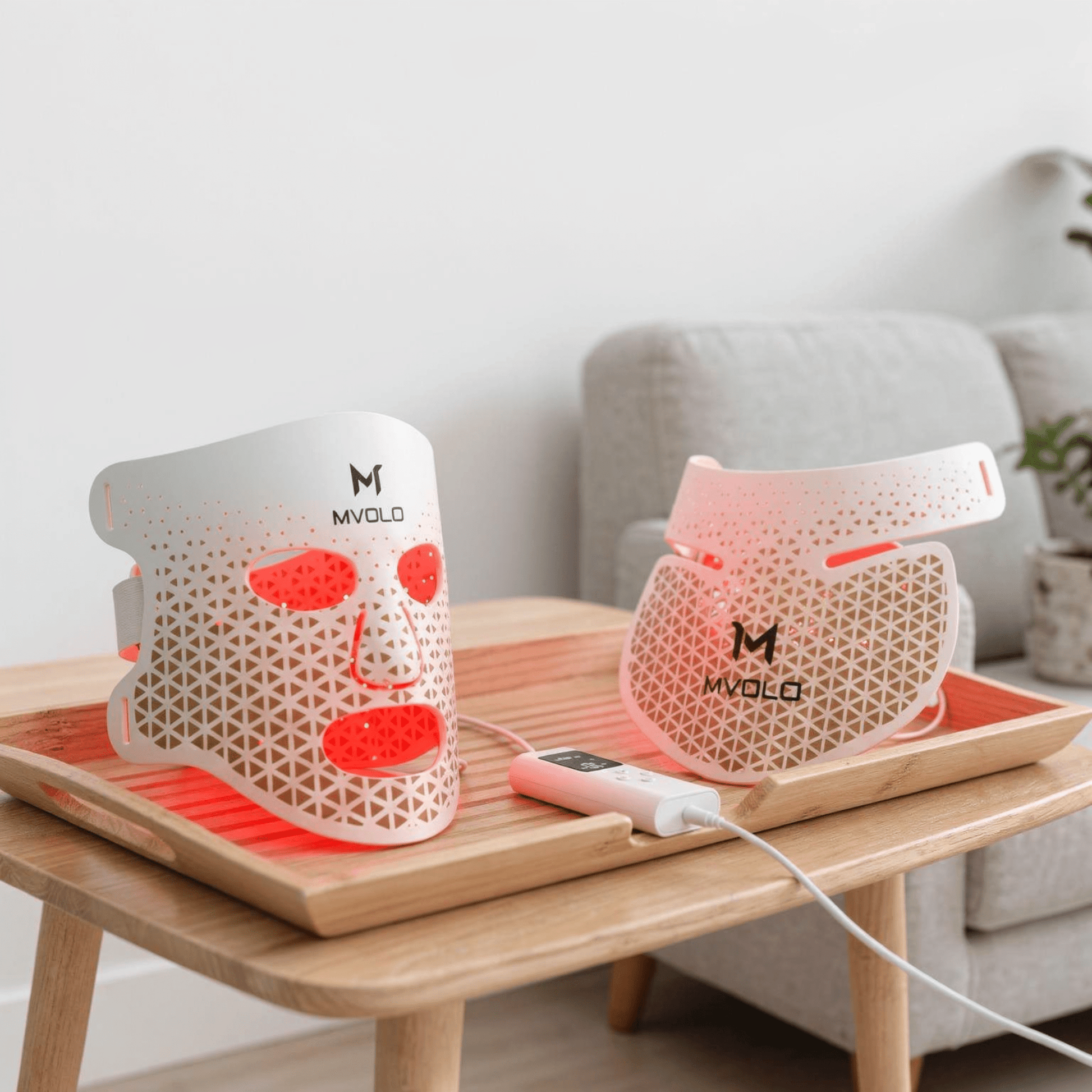 LED Face Mask + Halsmasker - Mvolo