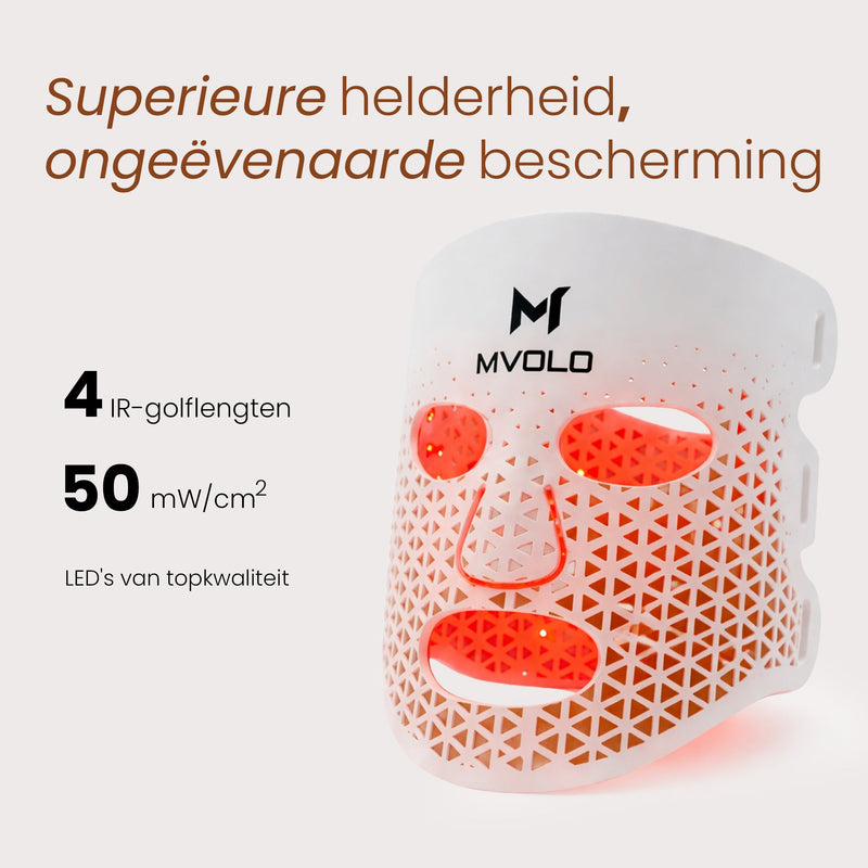 LED Face Mask + Halsmasker - Mvolo