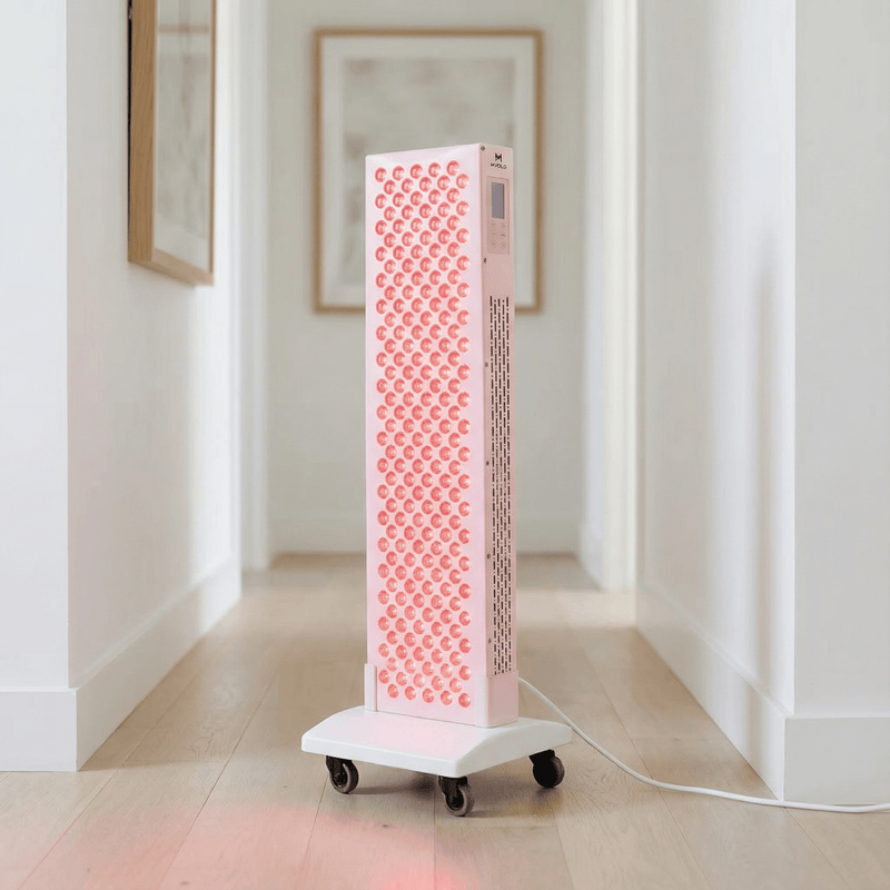 Mvolo Platinum Series 6000 levert full-body roodlicht met 7 golflengten voor herstel, ontspanning, energie en huidverjonging.