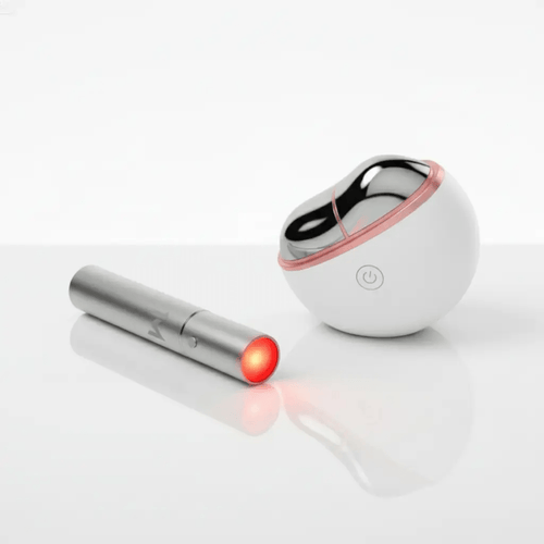 Mvolo Radiance Pack combineert gerichte lichttherapie en EMS om de huid te liften, te verstevigen en de vitaliteit voor een jeugdige glow te verbeteren.