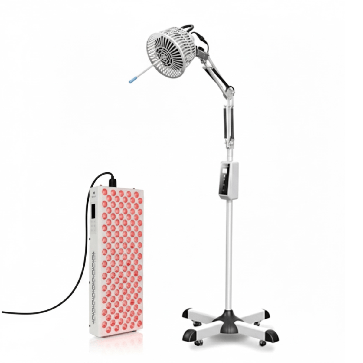 Mvolo Therapist Bundle combineert rood- en infraroodlicht met rustgevende minerale warmte om pijn te verlichten, herstel te bevorderen en mobiliteit te ondersteunen.